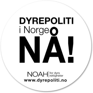 Button: Dyrepoliti i Norge NÅ!